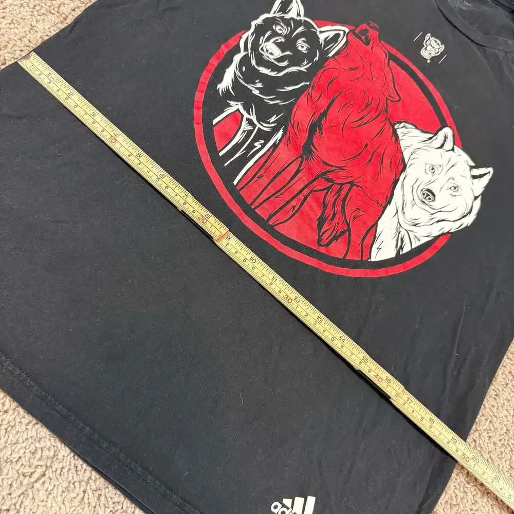 Adidas NC State Wolfpack T Shirt Mens Medium Black Amplifier Tee Pack United